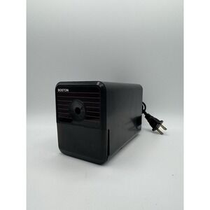 Boston Model 18 296A Black Electric Pencil Sharpener Made in USA Vintage TESTED